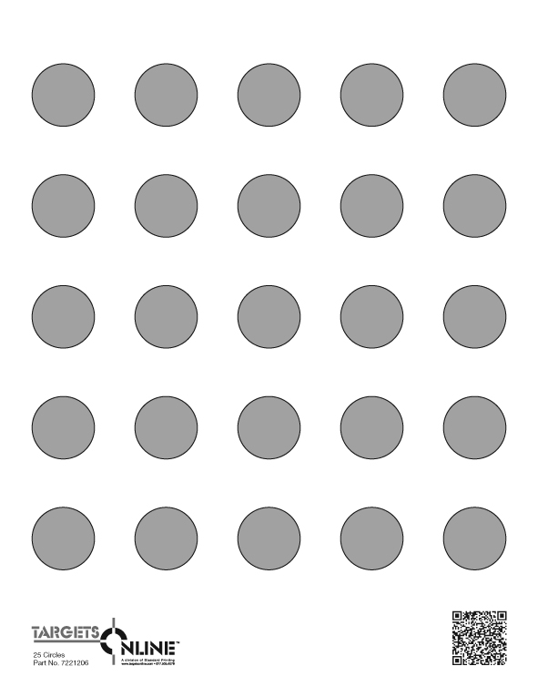 25 Circles - Card Stock - Click Image to Close